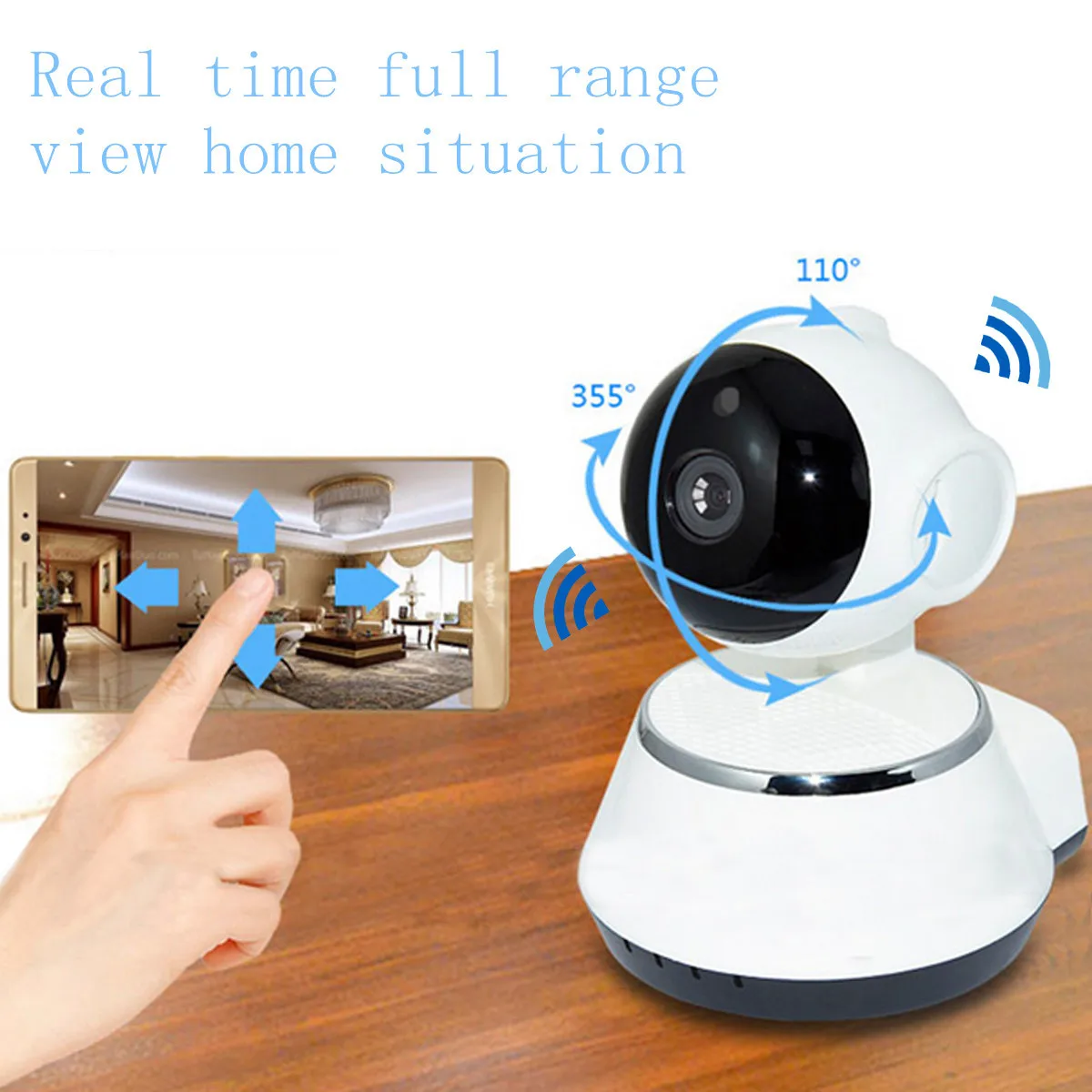 

HD 720P Wireless Pan Tilt WiFi IP Camera Security Surveillance CCTV Network IR Night Vision Kit WIFI Webcam 6pcs one set