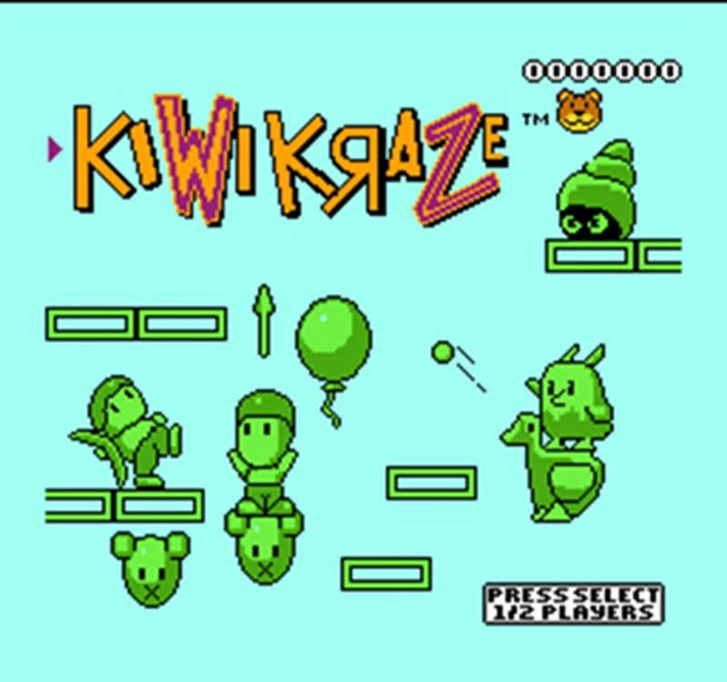 Картридж игровой Kiwi Kraze 60 контактов английская версия для 8-битной консоли |