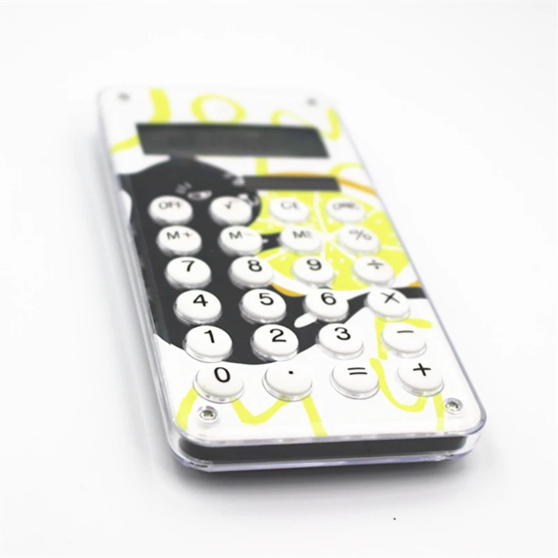Карманный милый мини брелок с калькулятором 8 цифр портативный школьный