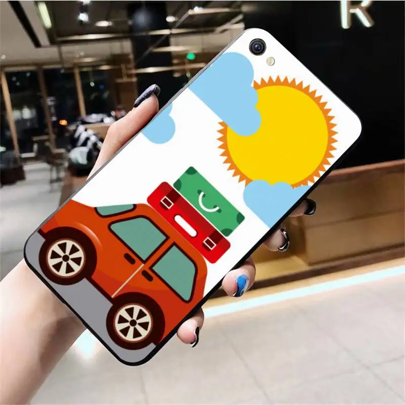 Редиска автомобиль ТПУ черный чехол для телефона Корпус Vivo Y91c Y17 Y51 Y67 Y55 Y93 Y81S Y19 V17