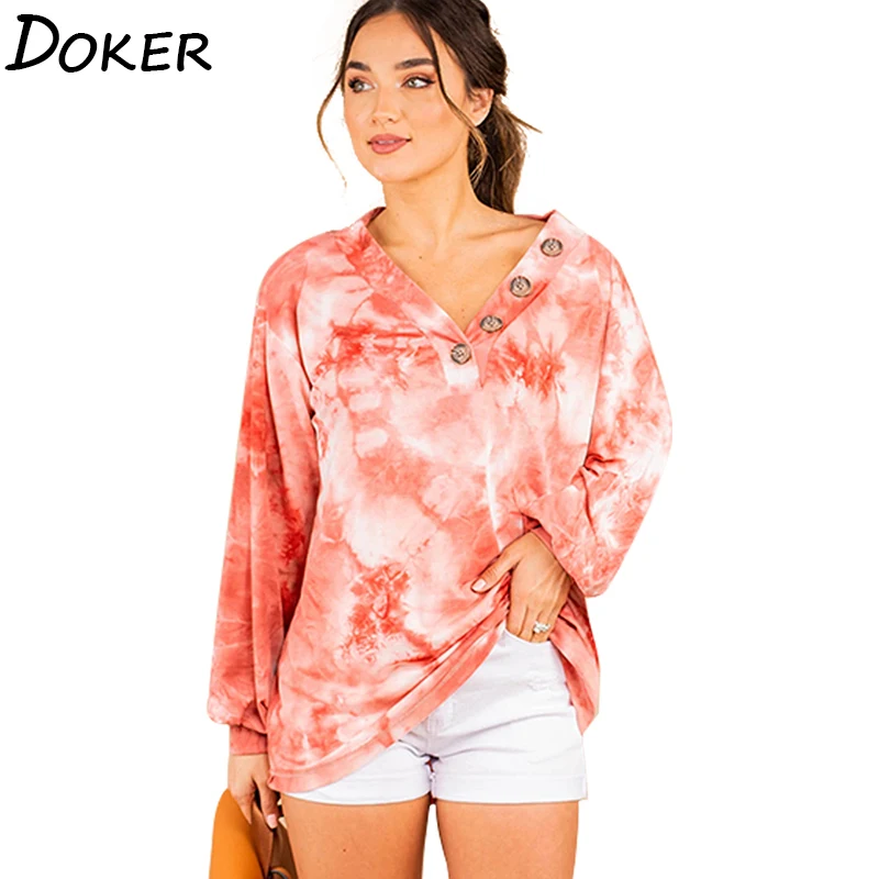 Женский свитер с длинным рукавом и v образным вырезом декоративный пуловер на