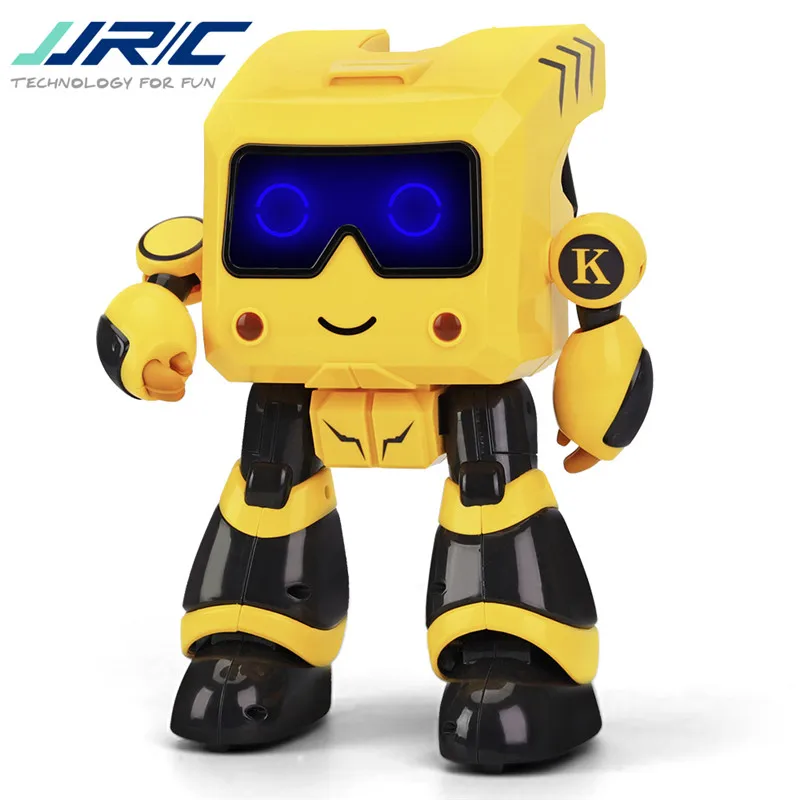 JJRC R17 KAQI-TOTO желтый интеллигентая(ый) программируемый сенсорный Управление копилка для петь Танцы RC робот игрушка модель для детей