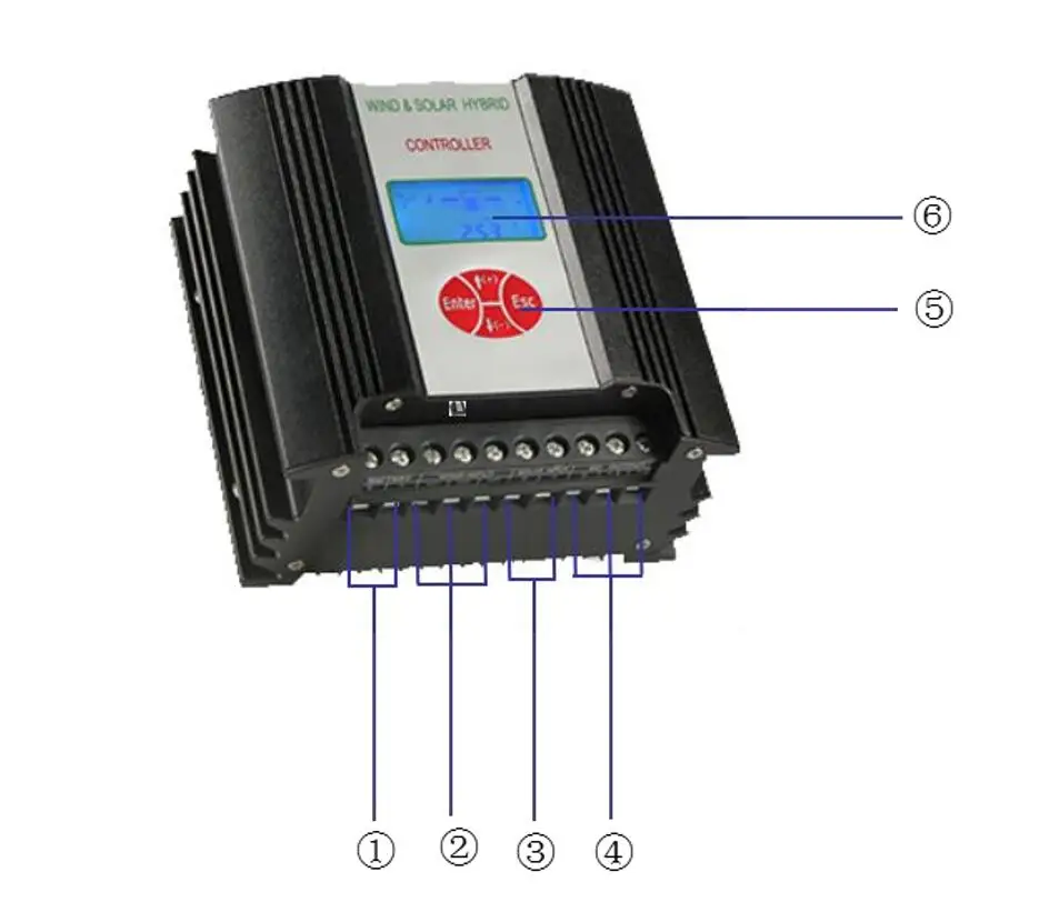 12V 24V контроллер для ветровой турбины 400W и 150W (12 V) или 300W (24 Гибридные солнечные