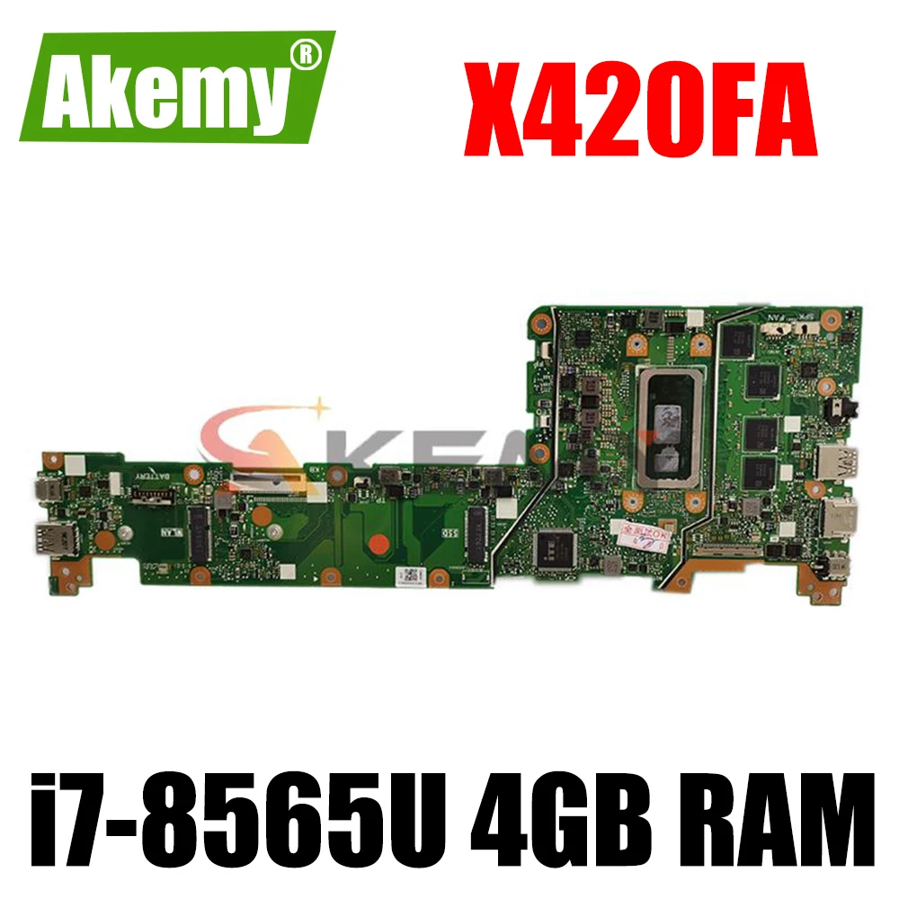 

New！X420FA original mainboard For ASUS VivoBook 14 X420FA X420F X420 Laptop motherboard with i7-8565U 4GB RAM Fast ship