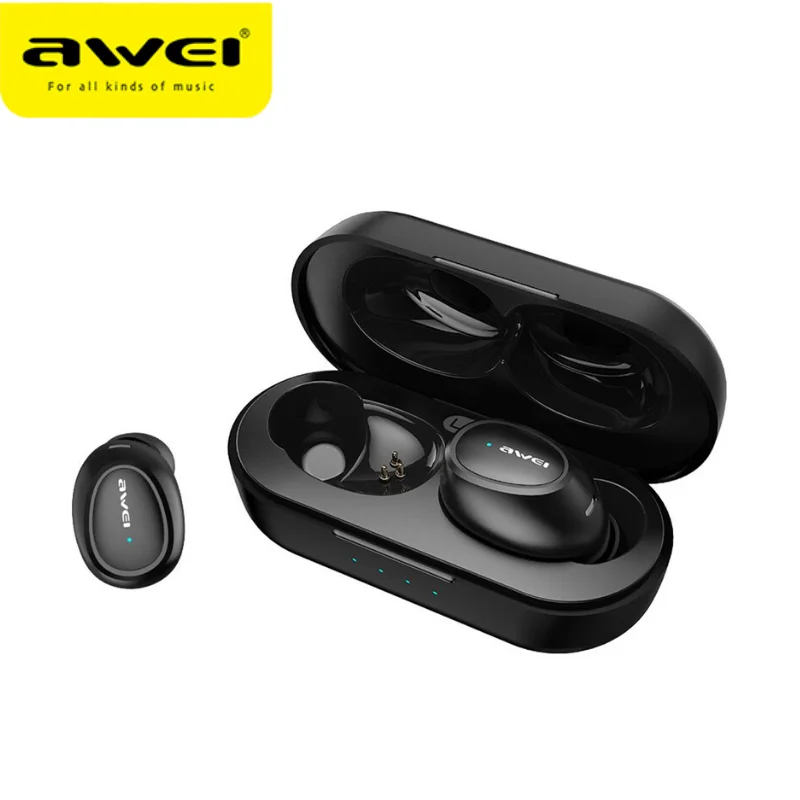 Оригинальные наушники вкладыши AWEI TWS с T16 Беспроводной Bluetooth гарнитура True для Xiaomi