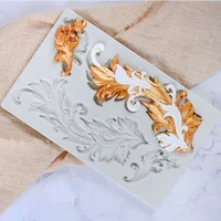 flower vine lace pattern molds fondant cakes decor tools silicone mold sugarcraft chocolate baking tools for cakes gumpaste form