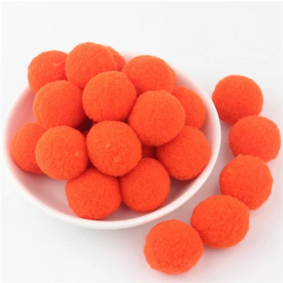 12 orange red Мягкие помпоны, пушистые Помпоны, плюшевые помпоны для рукоделия, помпон, мини Помпон 8 мм до 30 мм, рождественские украшения для детских игрушек, 2000 шт - Цвет: 12 orange red