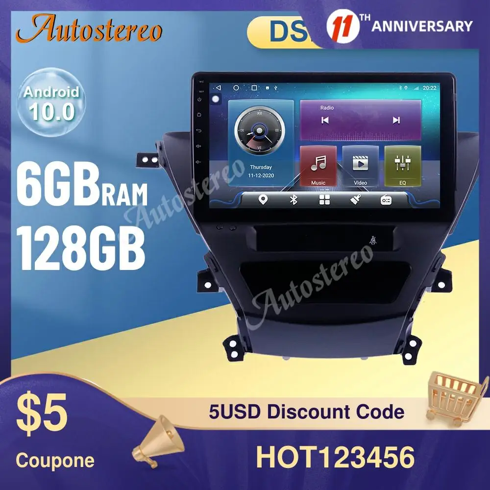 

Android 10 Car GPS Navigation For Hyundai Elantra 2014-2016 Auto Stereo HeadUnit Multimedia Player Radio Tape Recorder Music DSP