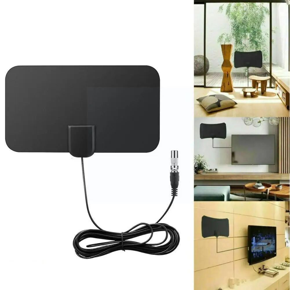 

Kebidumei 4K 25DB High Gain HD TV DTV Box Digital TV Flat Active Booster 50 DVB-T2 HD Aerial Antenna Indoor Design Plug EU A0T6