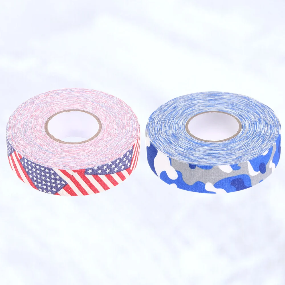 

2 Pcs 25M Hockey Stick Tape Sticky Tape Anti-slip Sports Wrapping Tape Hockey Stick Wrapper for Practice Sports Use (Stars and