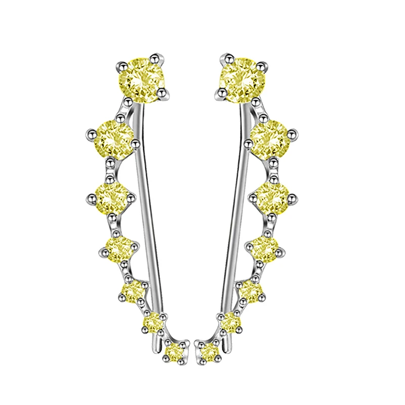 Женские длинные серьги-гвоздики со звездой золотистые/Серебристые серьги разных