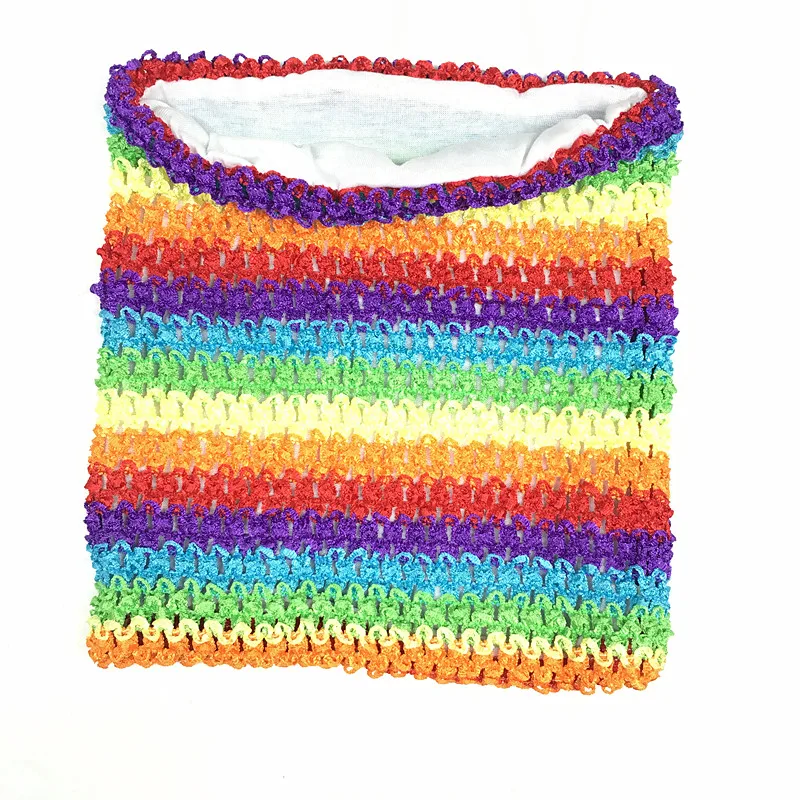 23x25 см, 10 дюймов, эластичная трикотажная юбка-пачка для вязания крючком на груди, топ-труба для самостоятельной сборки, платье с блестками, юбка, Рождественская фатиновая кружевная ткань
