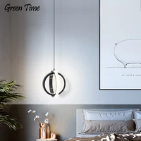 blackwhite modern led chandelier for living room bedroom study room bedside light indoor chandelier lighting lamp 110v 220v
