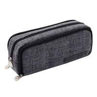 student school large capacity pencilcase dark grey pencil case pen case pencil bag office school stationery box pencils pouch