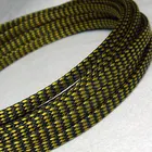 PET кабельные рукава 4 мм8 мм12 мм желтый черный PP хлопок пряжа эластичная оплетка провода змеиная защита нейлоновая сетка сигнальный кабель наборы