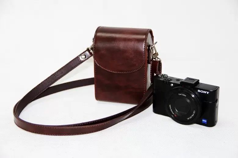coffee Из искусственной кожи Камера сумка чехол для Canon G9X G7X G7X Mark II G7X II G7X III SX730 SX700 S90 SX260 SX240 SX275 S90 S120 S110 - Цвет: coffee