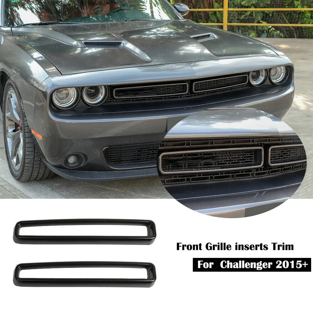 Передняя решетка из углеродного волокна для отделки Dodge Challenger 2015