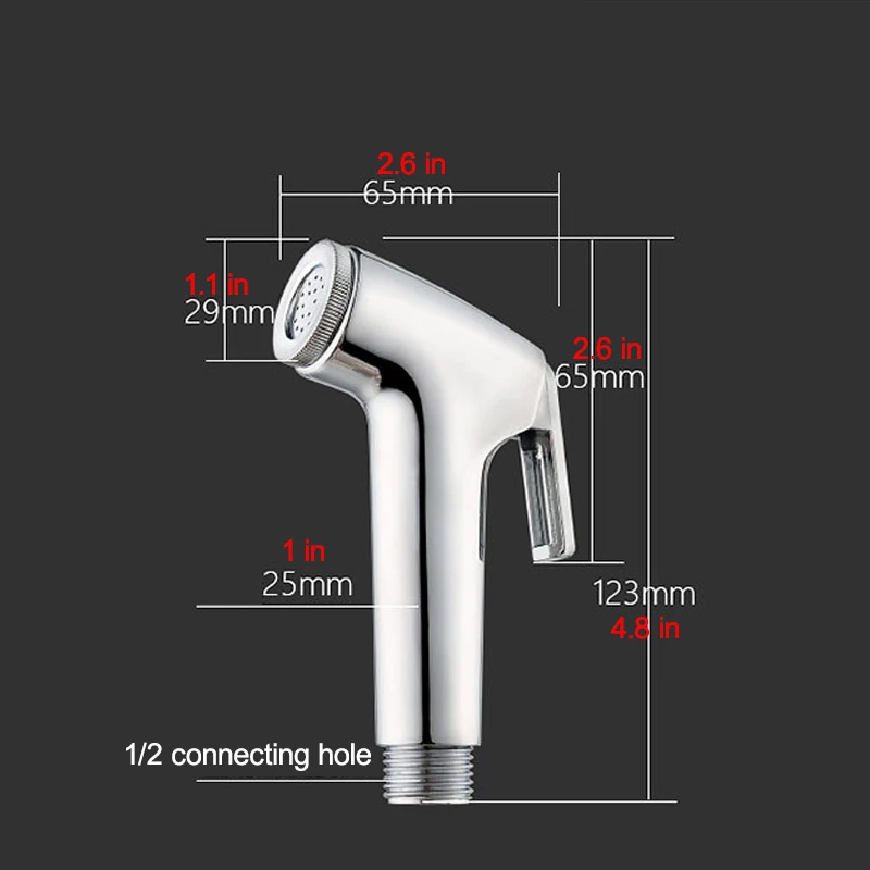 4PCS/set Toilet Bidet Sprayer Set Sprayer Guns Shower Handheld Hand Bidet Faucet Bath Tap Hand Sprayer Shower Head Self Cleaning images - 6