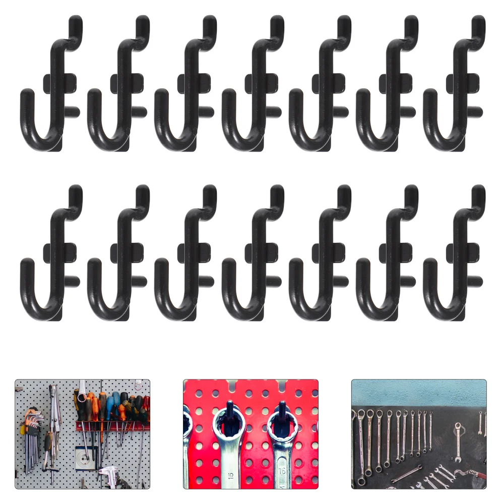 

Hooks Peg Hook Pegboard Tool J Black Organizer Storage Duty Heavy Board Locking Hanger Shelf Shop Workgarage Shape Pegshangers