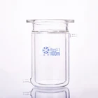 Двухслойная цилиндрическая бутылка с плоским дном, емкость 1000 мл, внешний диаметр фланца 150 мм, реакционная колба