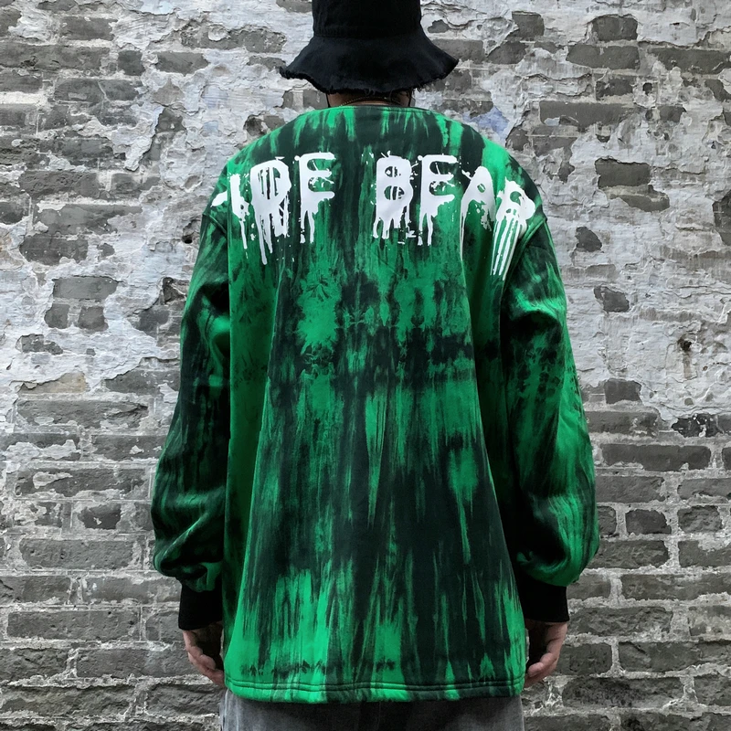 Осенне-зимний мужской и женский пуловер с капюшоном в стиле хип-хоп круглым