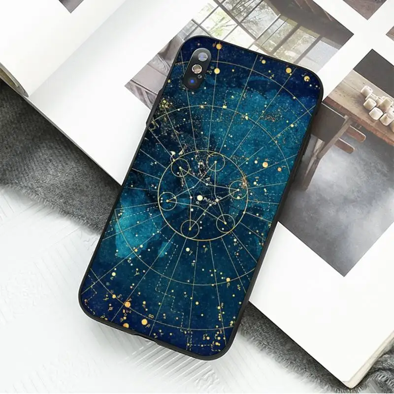 Чехол для телефона с изображением космоса Луны звезды Планеты звездного iPhone 11 8 7 6