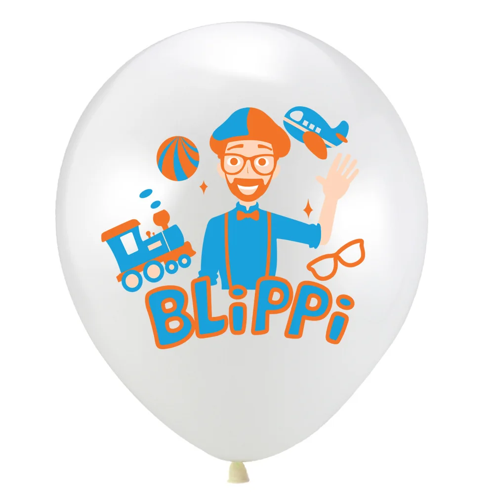 

12PCS Blippi Toys Blippi Birthday Party Decoration Balloons Toys