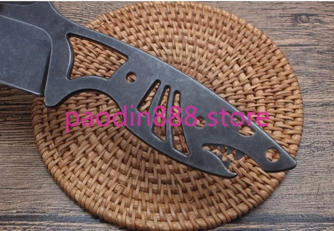 Маленький прямой нож с акулами 7CR13MOV фиксированное лезвие интегрированная