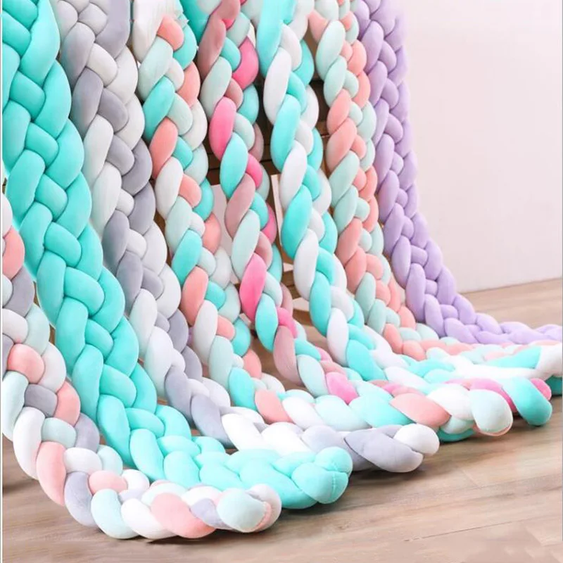 1 м/1 5 м детский бампер оплетка для кровати четыре деления узел подушка младенца