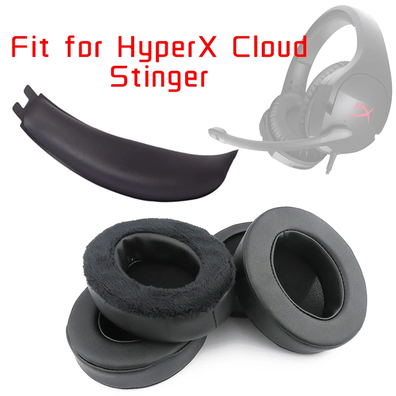 Almohadillas para auriculares HyperX Cloud Stinger, diadema para videojuegos, almohadillas para los oídos