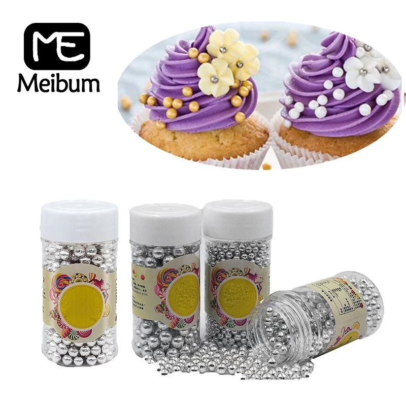 Meibum свадебные украшения из серебра съедобные жемчужины сахарные посыпки