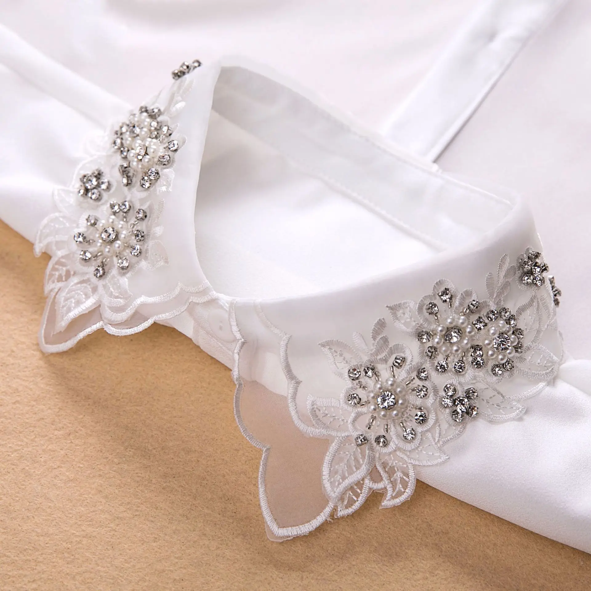 

Накладной воротник с лацканами, декоративный шифоновый хлопковый чокер, Женская Съемная накладная рубашка с воротником, кукольная кружевн...