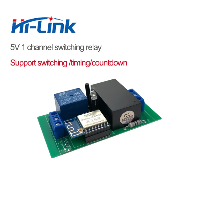 

Free ship 5V 1channel relay module with free Android,iOS software,support Remote/local control use in indust HLK-SW01
