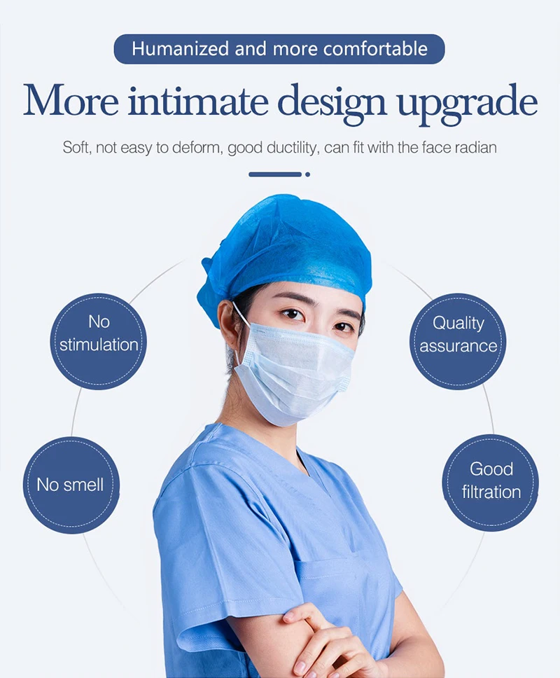 Горячая Распродажа 400 шт. трехслойная Нетканая маска со ртом для лица одноразовые