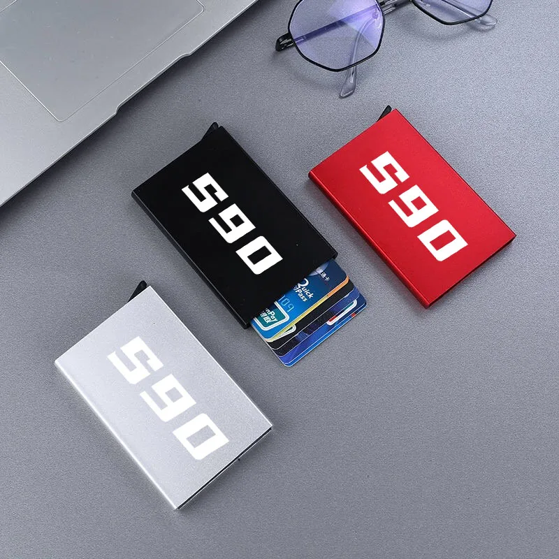 

For S90 Accessory Credit Card Holder Men Anti-theft Slim Rfid Wallet Metal Case Porte Carte Women ID Cardholde