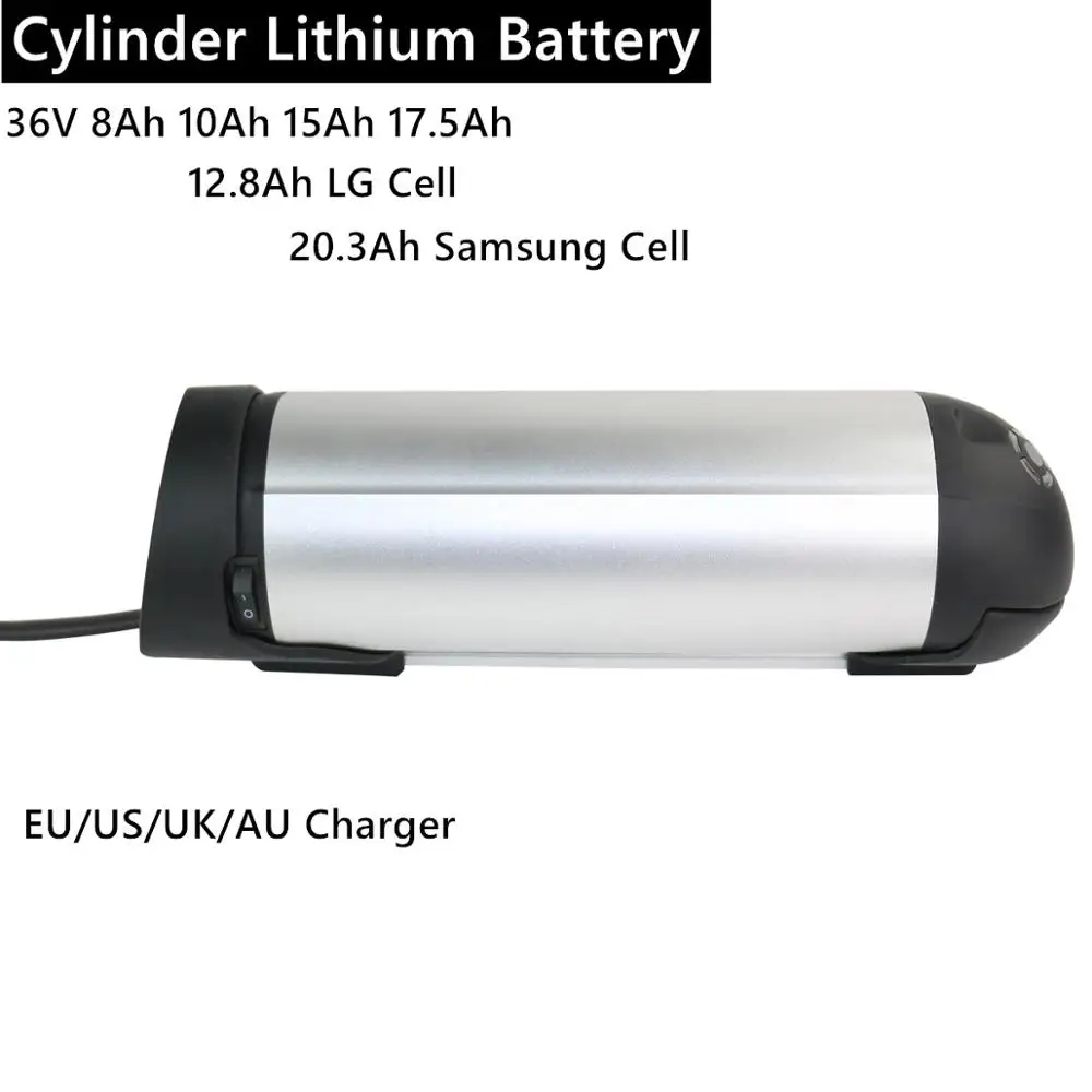 Литий-ионная батарея для бутылки воды 36 В 8 А/ч 10 12 а/ч 15 17 5 20 электровелосипеда 250