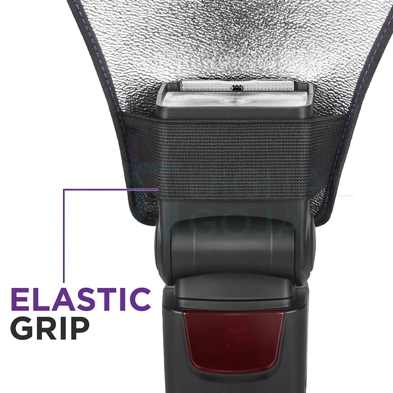 Зеркальный двухсторонний серебристый/белый Отражатель вспышки для скоростных