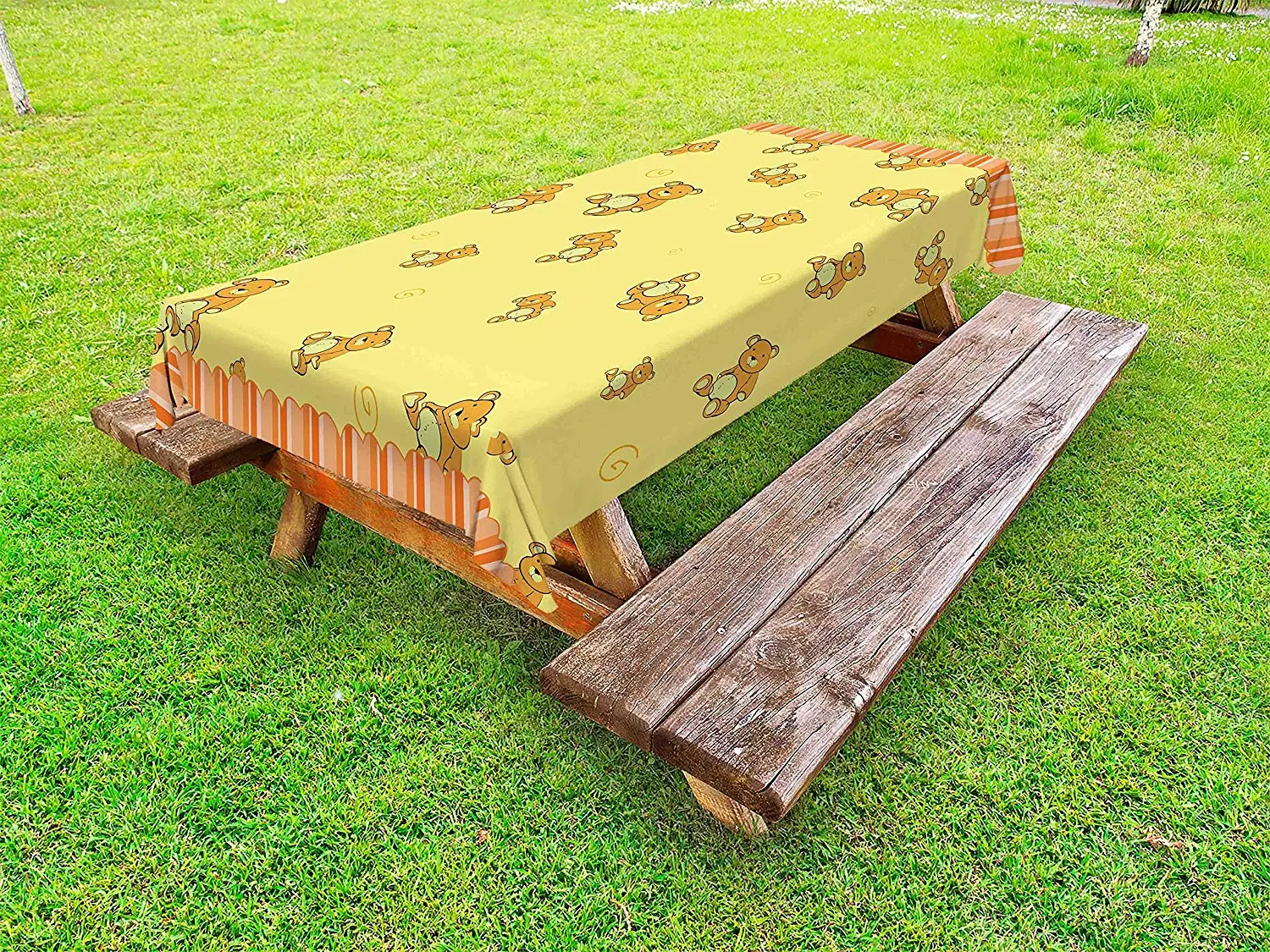 Ретро Уличная скатерть с рисунком плюшевых мишек ретро Забавная детская одежда