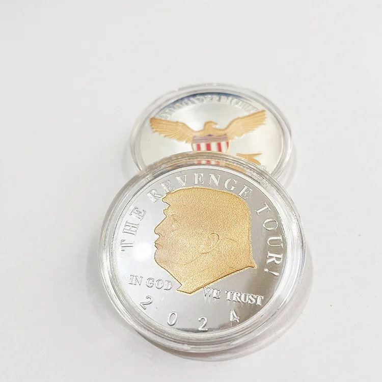 Месть! Трамп 2024 снова сделает Америку великолепной коллекционная позолоченная