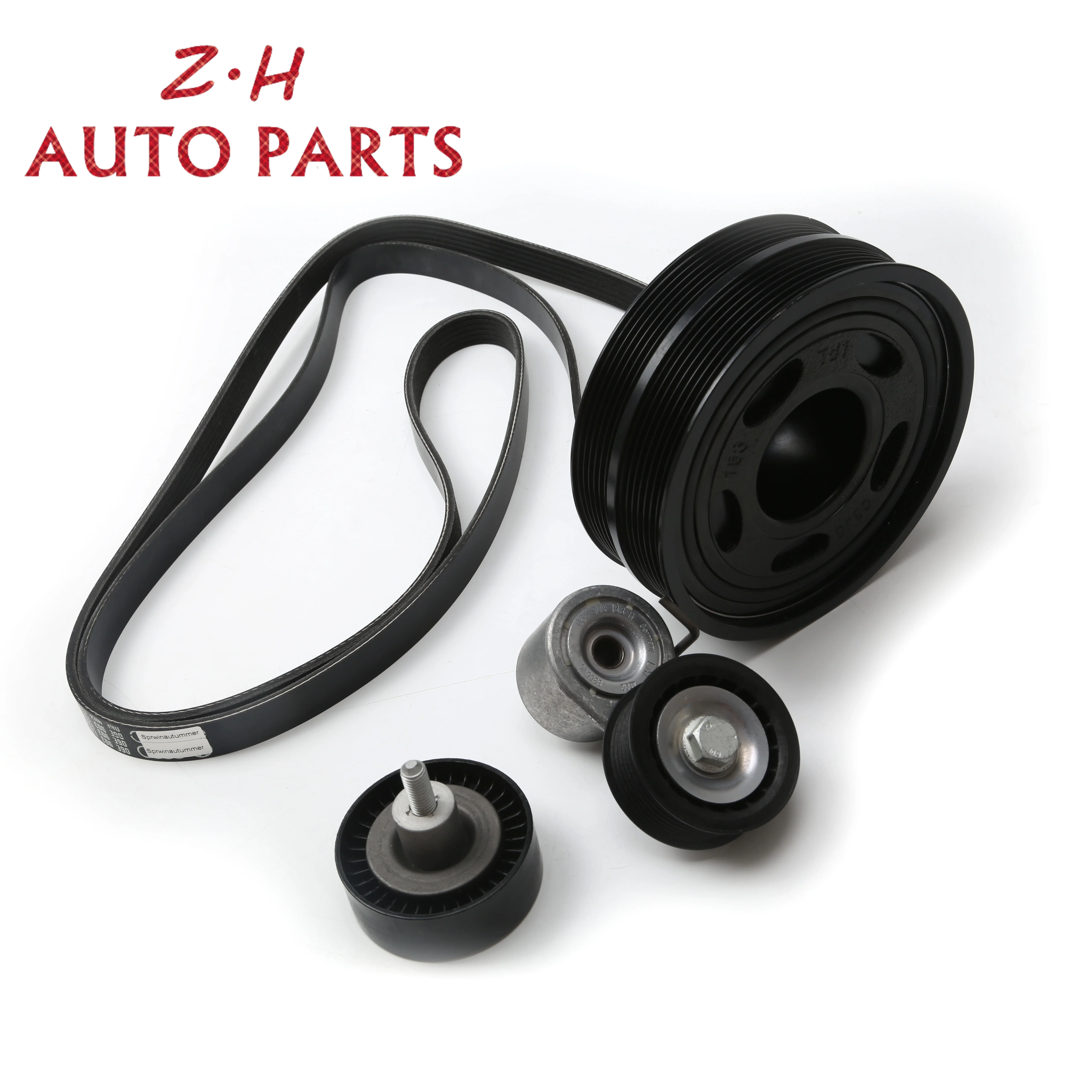 

Multi-Wedge Crankshaft Pulley Belt Tensioner Kit Timing Set 95810225120 06E903133L For Audi Q7 3.0 TFSI Volkswagen Touareg 7P