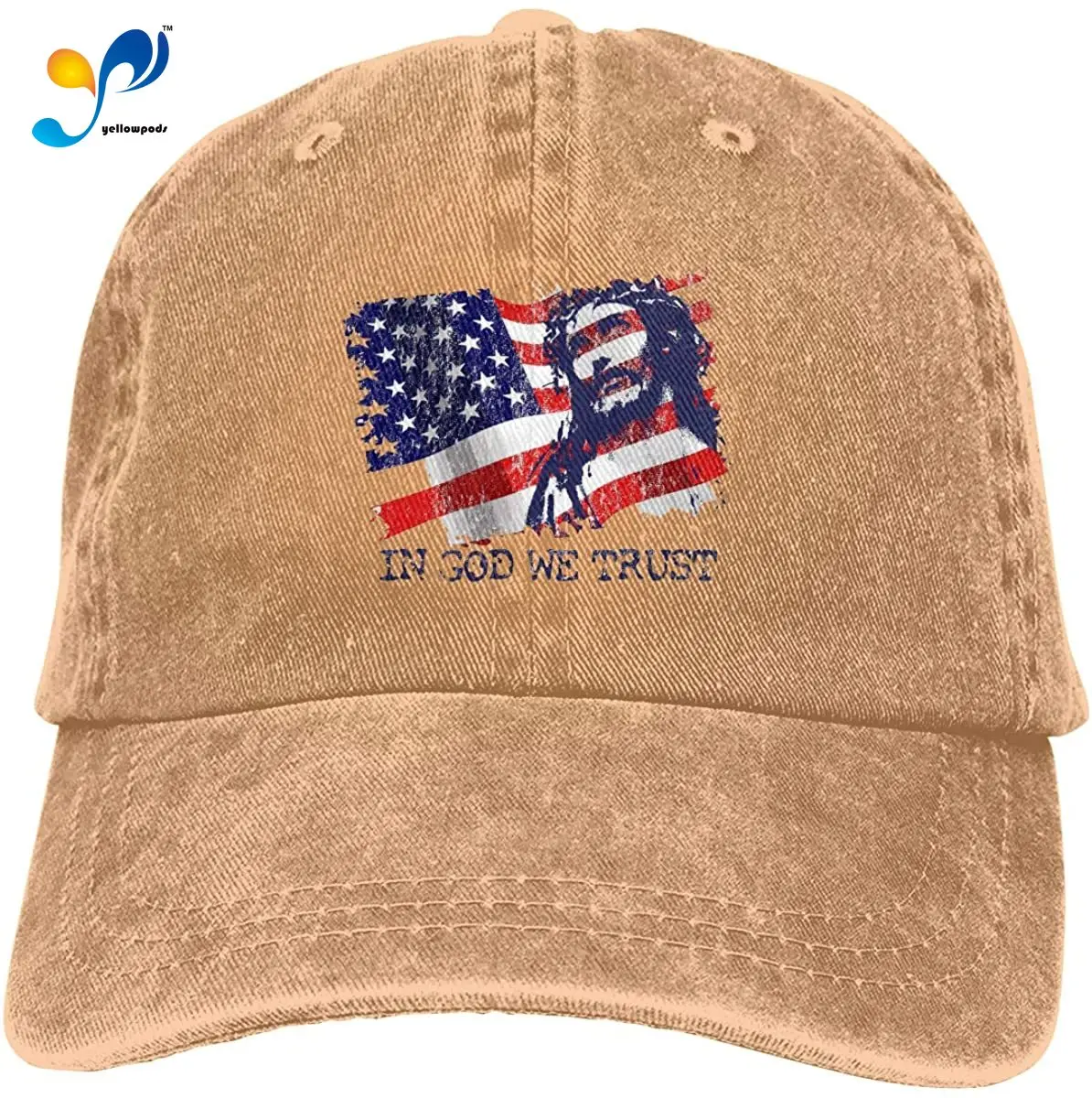 

Мягкая Регулируемая винтажная бейсболка в виде флага США