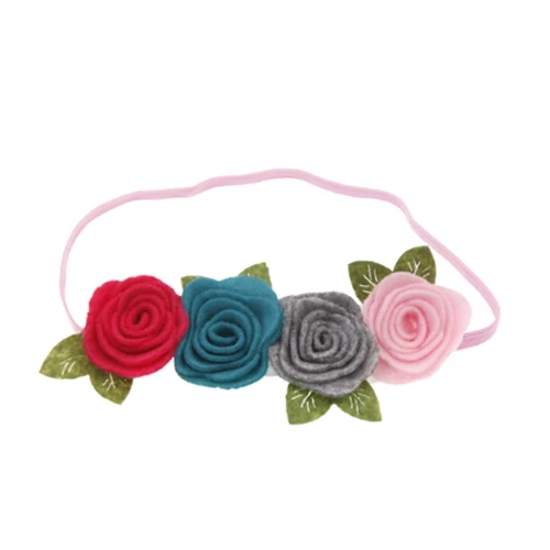 35 Корейские Детские ободки для девочек Новорожденные тканевые цветы для головной повязки DIY Ювелирные изделия сфотографированные фотографии детские аксессуары для волос - Цвет: 35