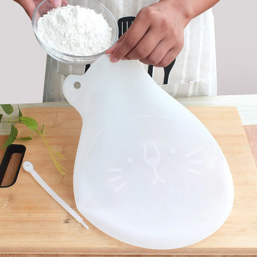 Silicone Dough Bag Reusable Kneading Pastry Tools Big/Small Soft Flour-Mixing Bags Kitchen Baking Accessories | Дом и сад