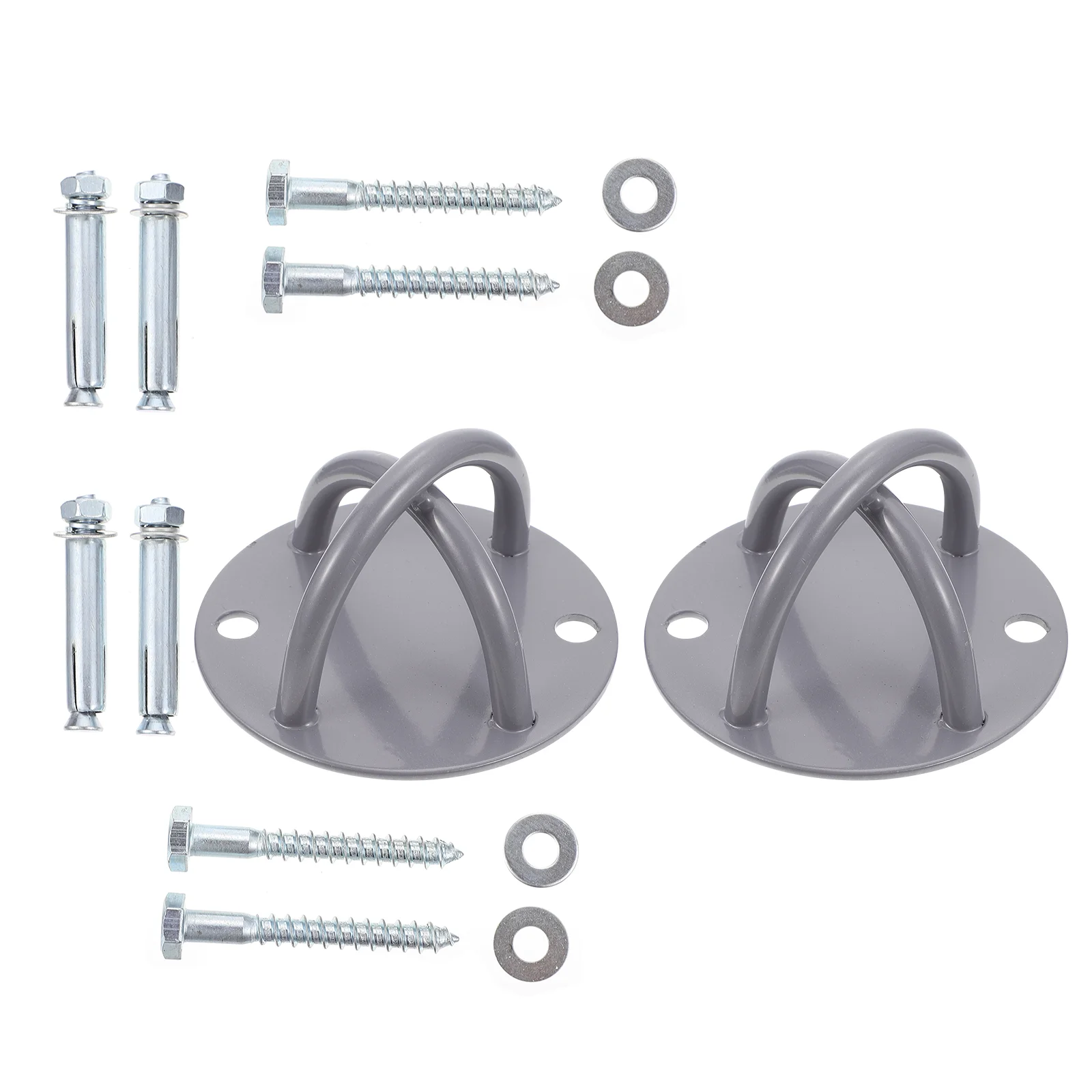 

2 Sets of Aerial Yoga Hammock Hanging Tray Sandbag Hook Fixed Plate Supplies