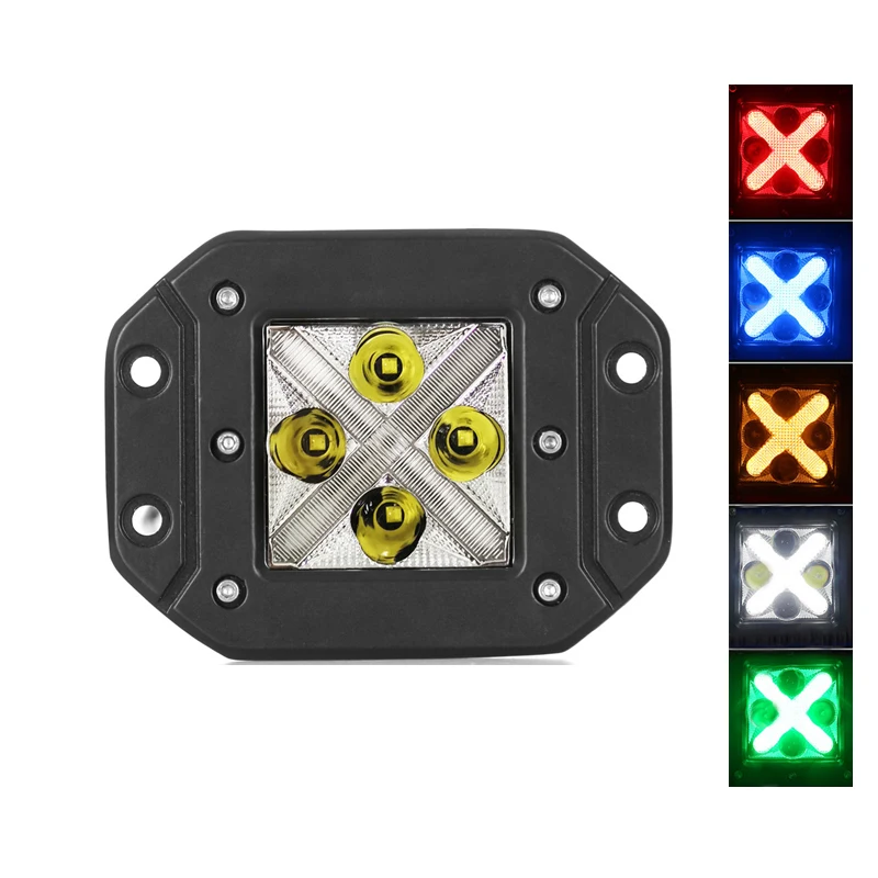 

20W X Shape Small Square Lamp Lights With Daily Walking Lights New Led Work Light Bar 9 ~ 24 V 1600LM For SUV Front And Rear Bar