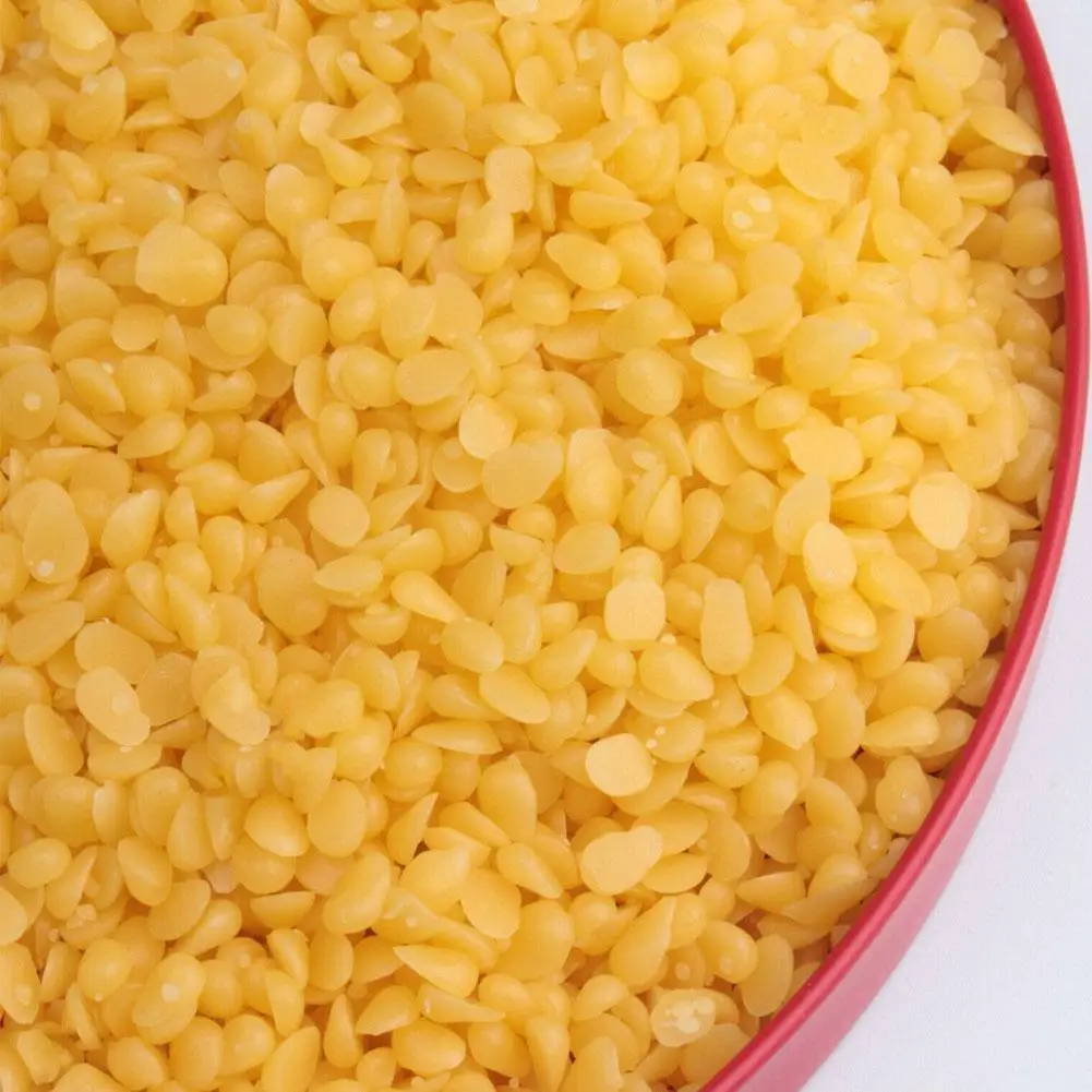 

500g Granular Yellow Beeswax Naturally Fragrant Beeswax DIY Added Candles Material Lipstick No Pellets Wax Soy K2U9