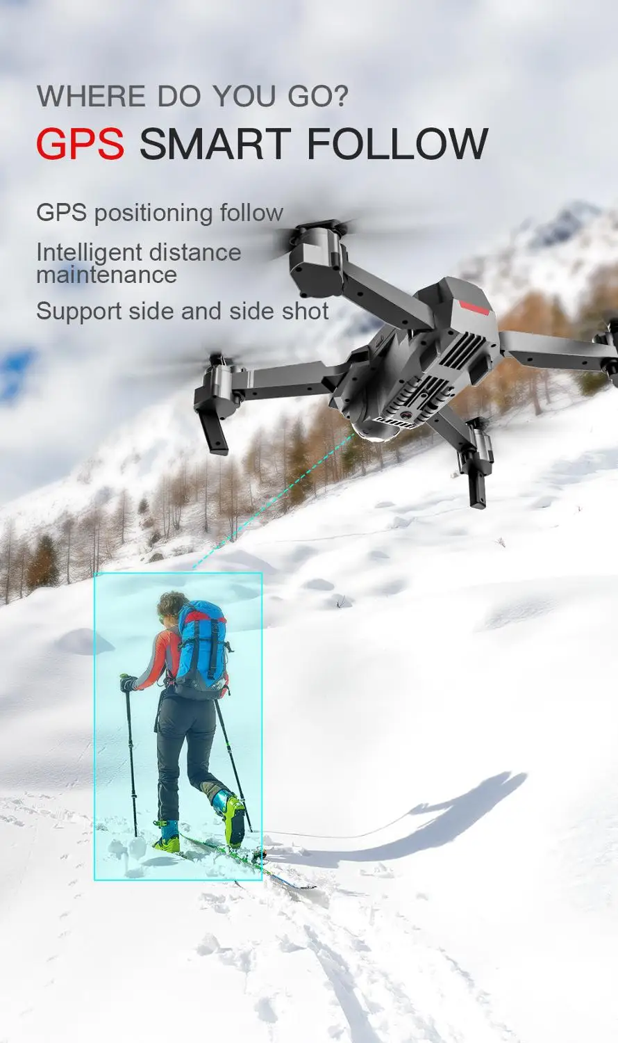 SG907 Профессиональный Квадрокоптер с камерой GPS 4K HD пульт дистанционного