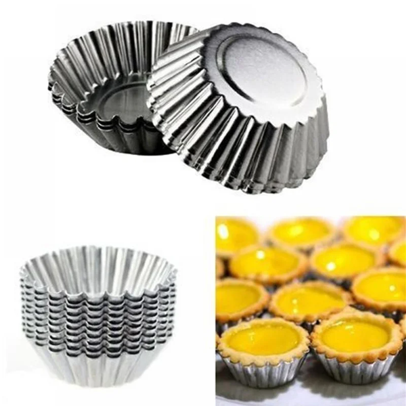 10 шт. алюминиевые формы для яичного пирога инструменты выпечки кексов