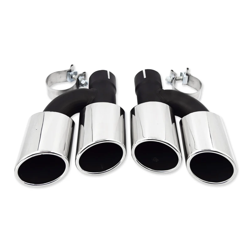 1 пара на 2 Автомобильный задний модифицированный глушитель выхлопной газовой