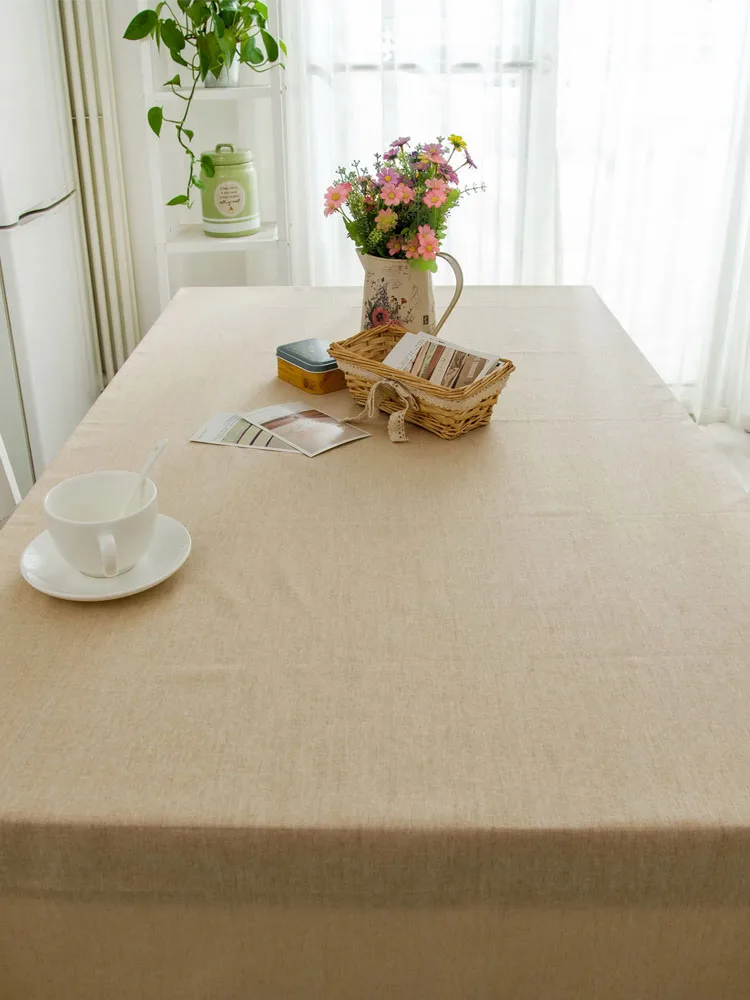 Водонепроницаемый и обрастания сплошной цвет скатерть негабаритных встречи